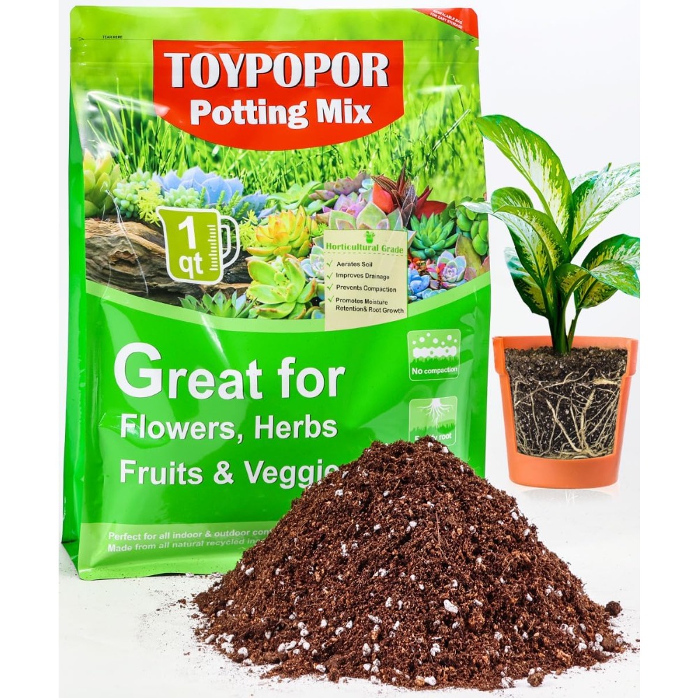 Coco Perlite Mix - Potting Soil for All Indoor Houseplants,