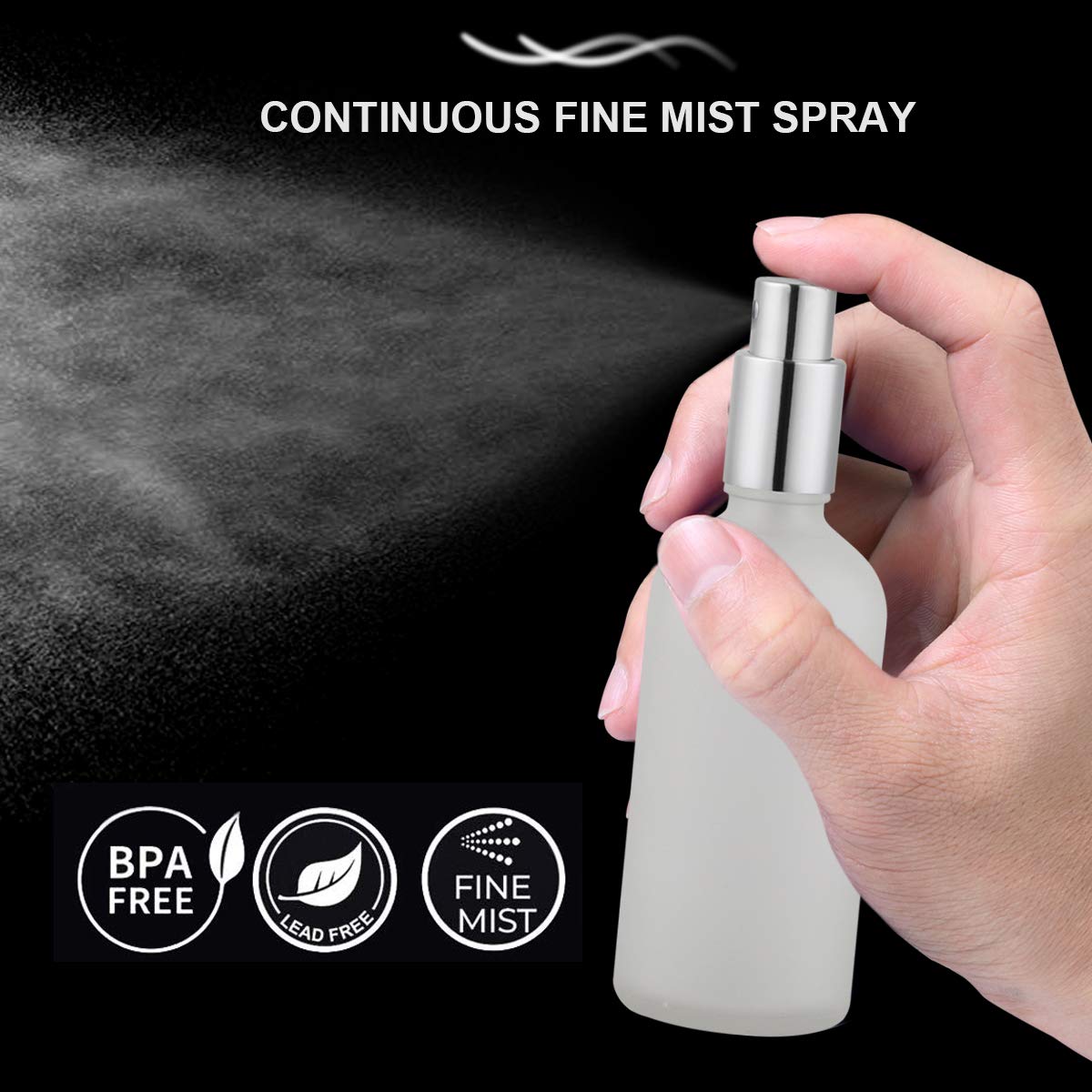 2-Pack 3.4oz Frosted Glass Spr – Misting Bottle Fine Bewertung und Preis