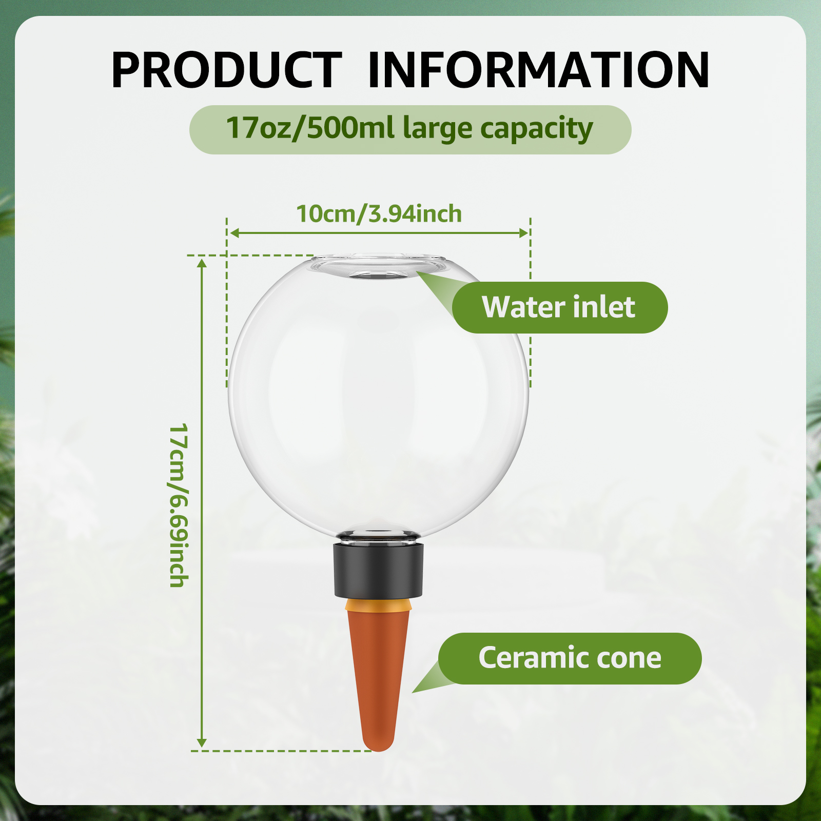2/4Pcs 500ML Automatic Drip Ir – Self Watering Insert Bewertung und Preis