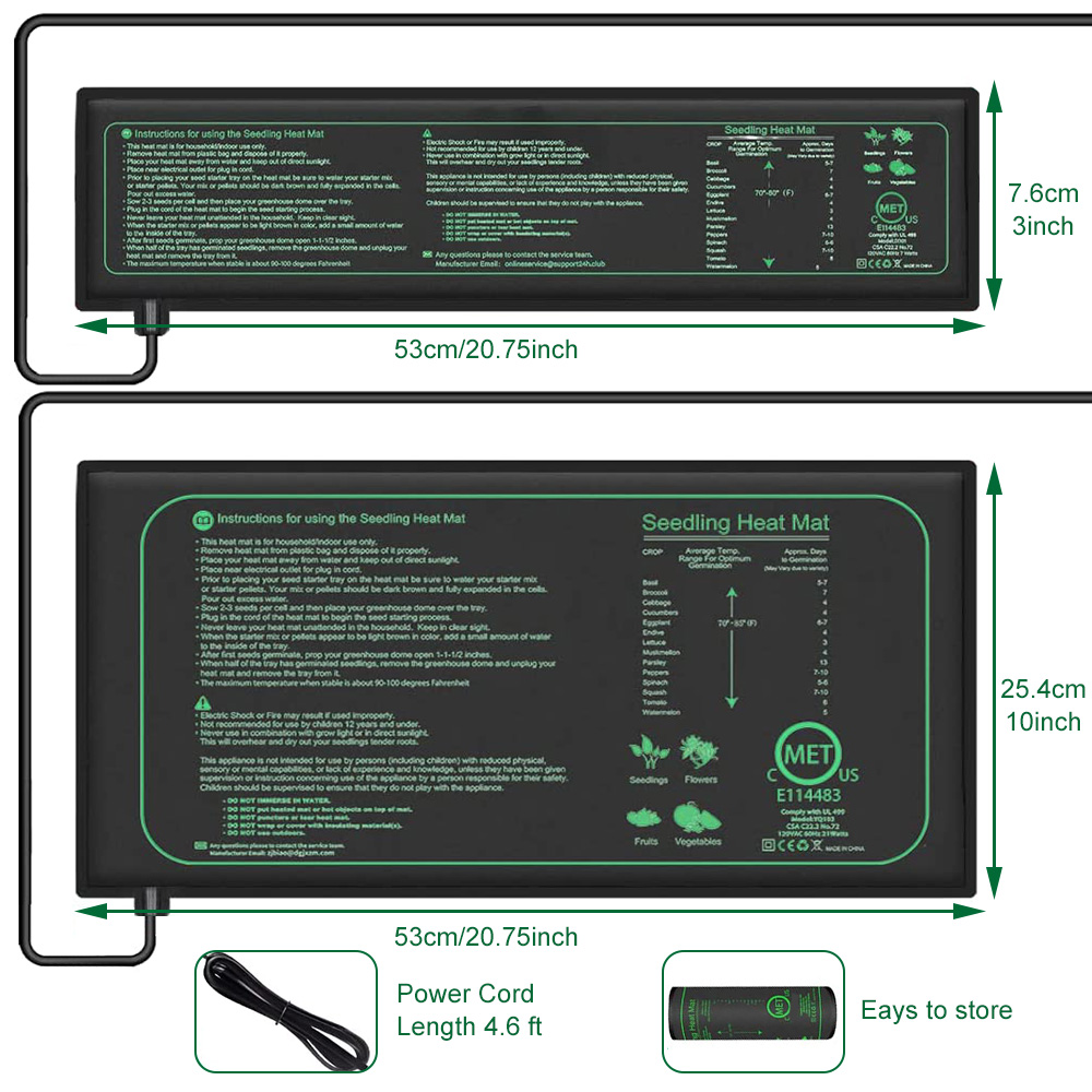 10/25/50CM Seedling Heat Mat I – Rooting Gel Clone Bewertung und Preis