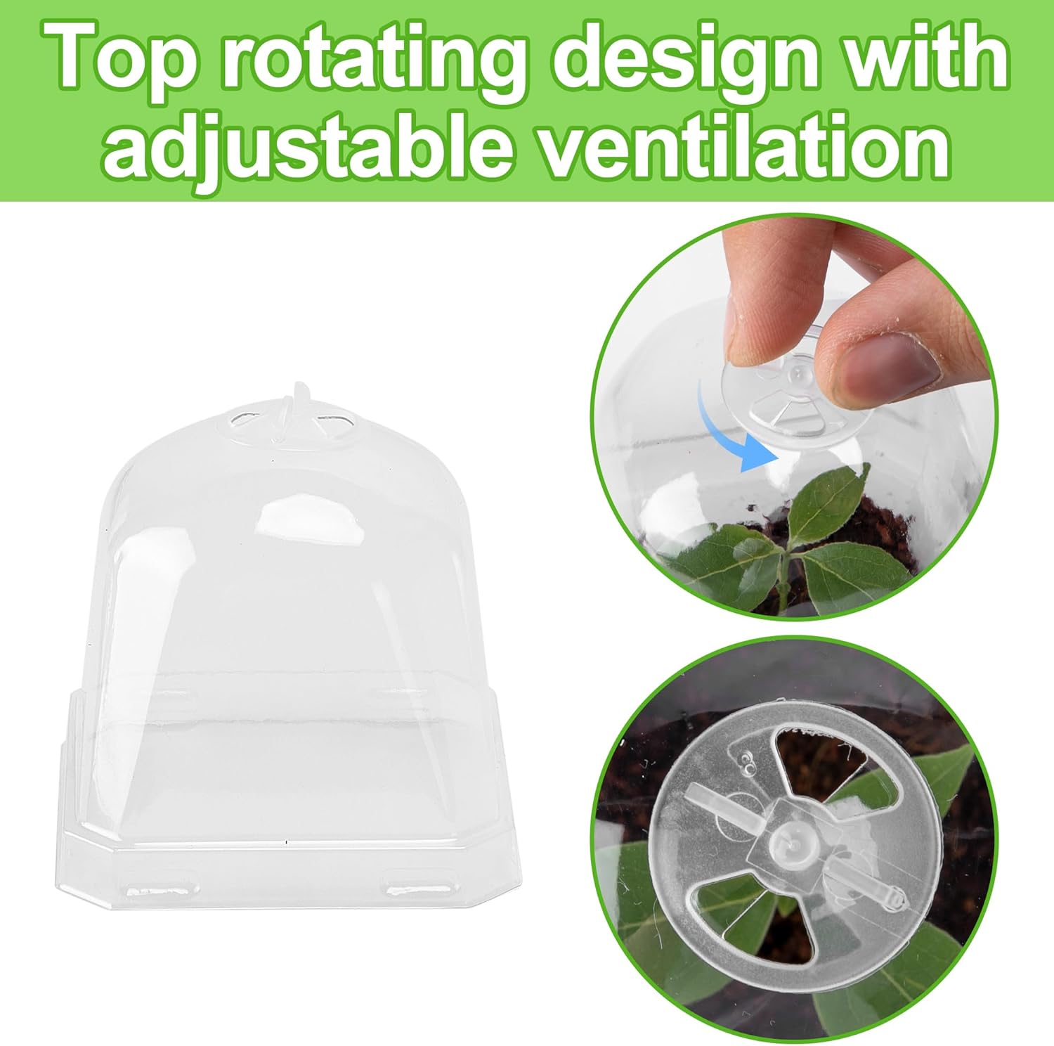 10 PCS Clear Plant Nursery Pot – Plastic Dome Clear Bewertung und Preis