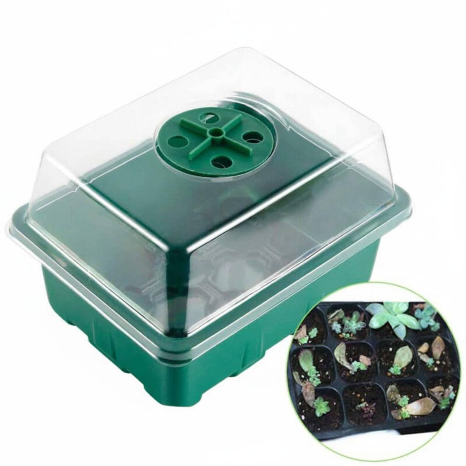 12 Compartment Germination Tra – Humidity Dome Kit Bewertung und Preis