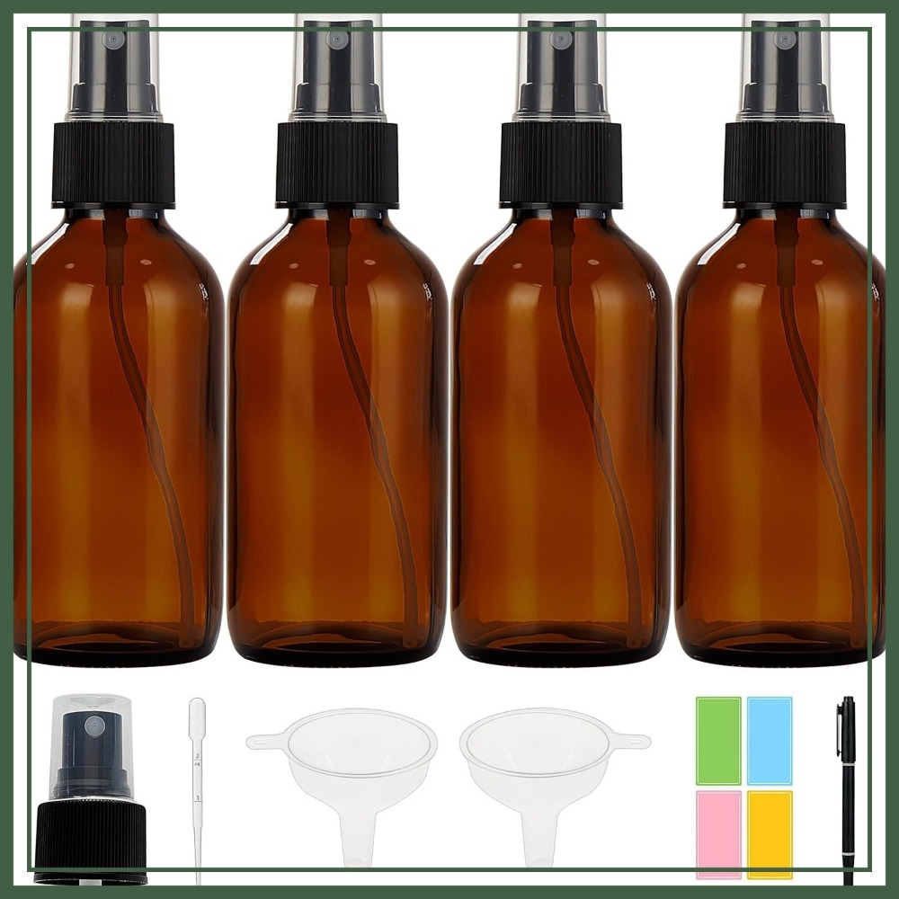 4 oz Amber Glass Spray Bottles – Misting Bottle Fine Bewertung und Preis