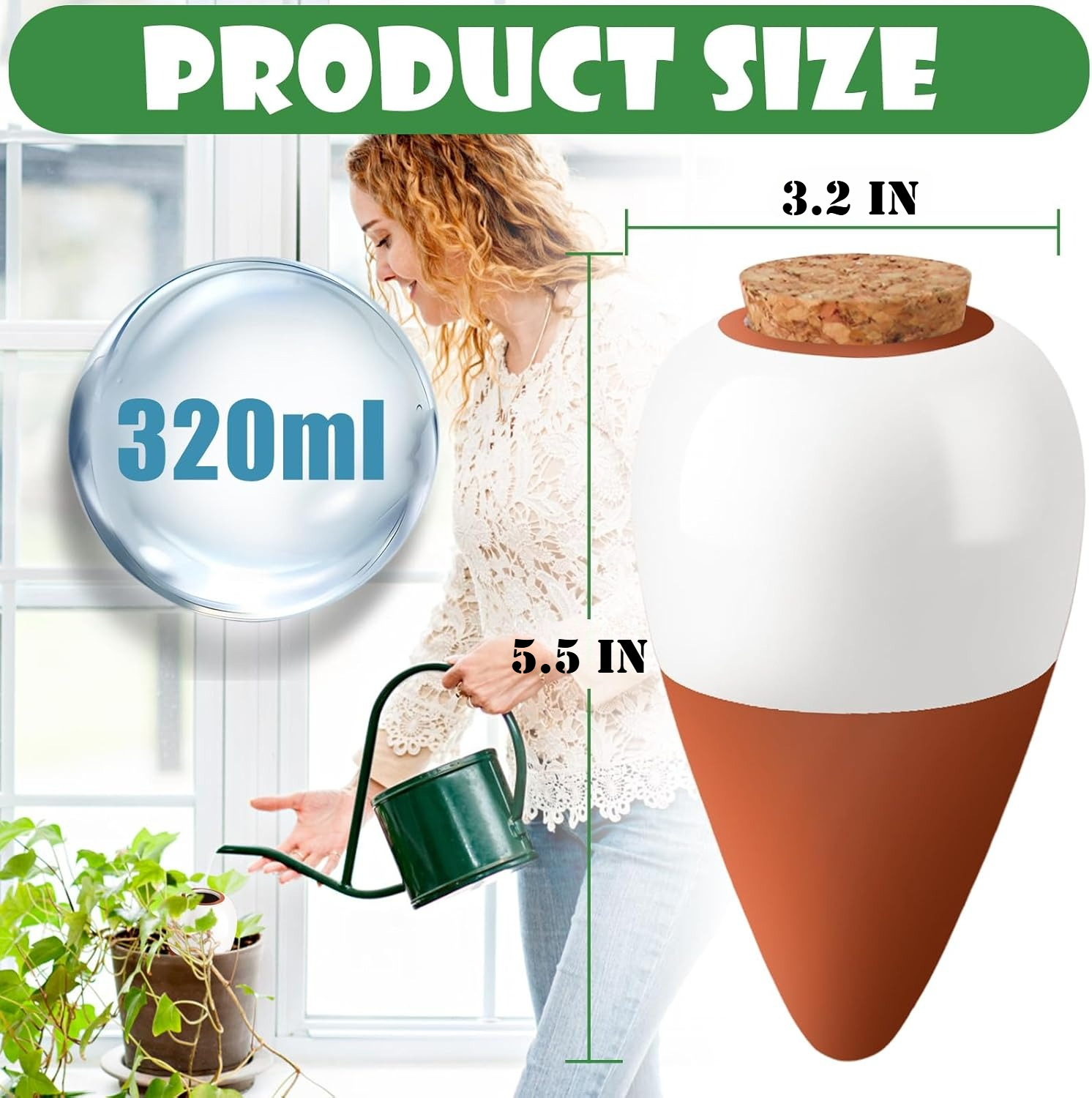 Terracotta Watering Spikes,Sel – Self Watering Insert Bewertung und Preis