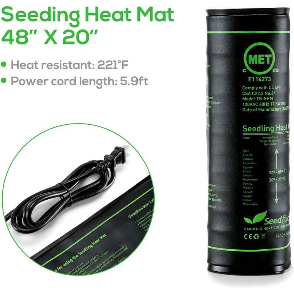Certified Seedling Heat Mat, W – Heat Mat Seedling Bewertung und Preis
