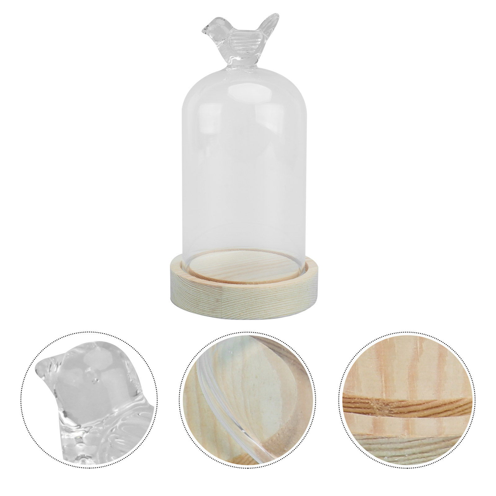 1Pcs Glass Display Cover Clear – Plastic Dome Clear Bewertung und Preis