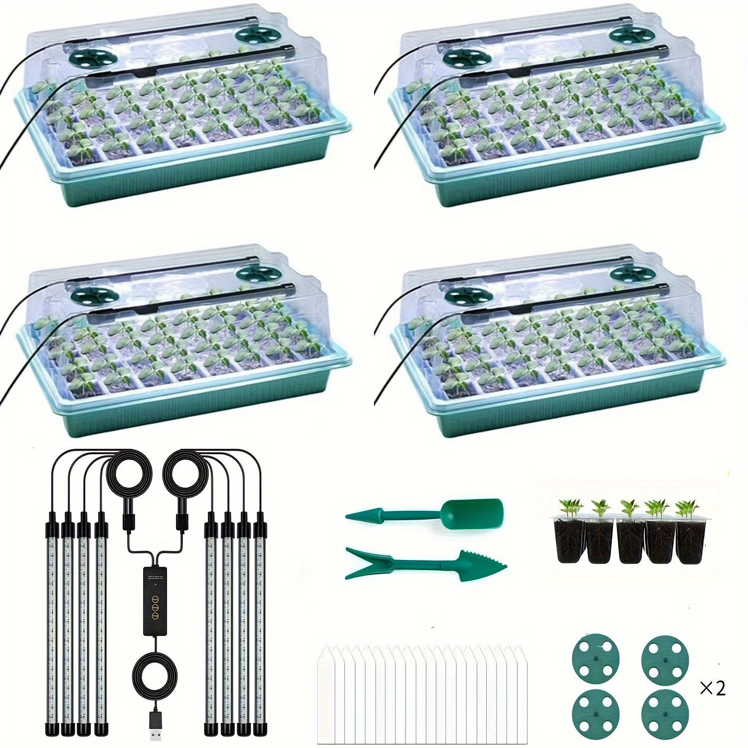 4-Pack Seed Starter Tray Kit 1 – Humidity Dome Kit Bewertung und Preis