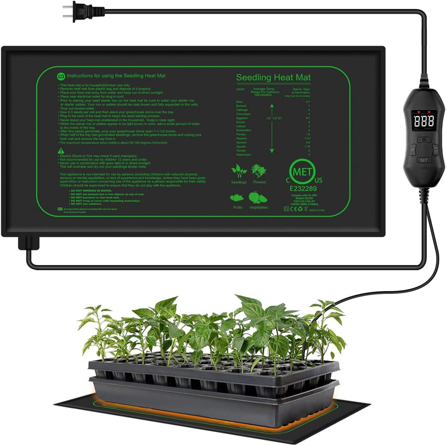 Seedling Heat Mat With Digital – Heat Mat Seedling Bewertung und Preis