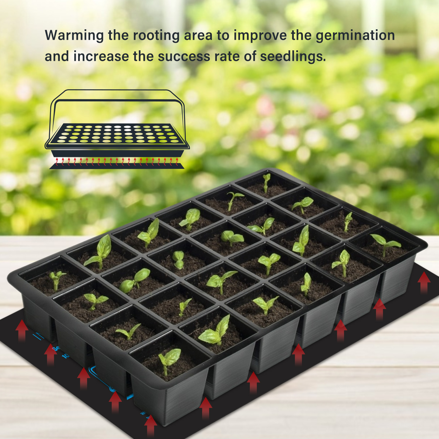 20.75x10CM EU/US/UK/AU Plug Se – Heat Mat Seedling Bewertung und Preis
